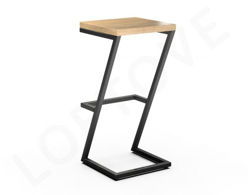 hoker Z75 light tyl - loft - industrial - krzeslo barowe