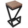 Hoker X75 SOLID - krzeslo barowe - loft - industrial